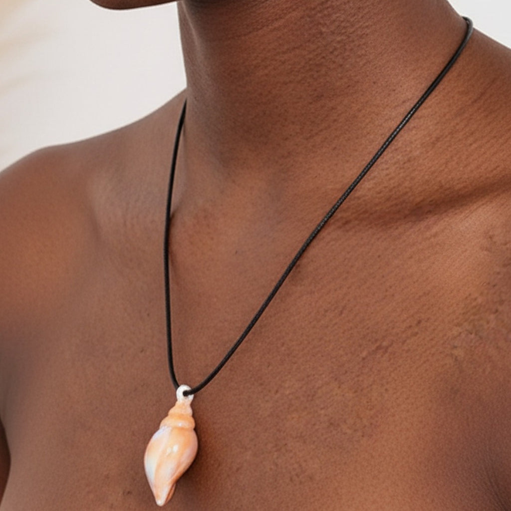 Shell Pearl Drop Earring And Necklace Set