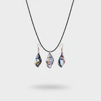 Iridescent Shell Pearl Earring & Necklace Set