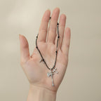Gothic Axe Cross Pendant Necklace – jewelry (view 3)
