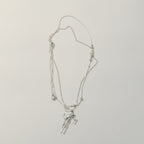 Layered Abstract Figure Pendant Necklace – jewelry (view 1)