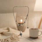 Layered Star Beaded Necklace – jewelry (view 2)