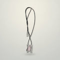 Modern Hammered Pendant Black Cord Necklace – jewelry (view 1)
