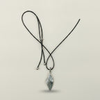 Adjustable Cord Leaf Pendant Necklace – jewelry (view 1)