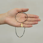Leaf Pendant Cord Necklace – jewelry (view 3)