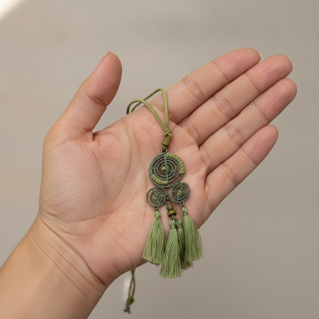 Tassel Pendant Long Necklace – jewelry (view 3)