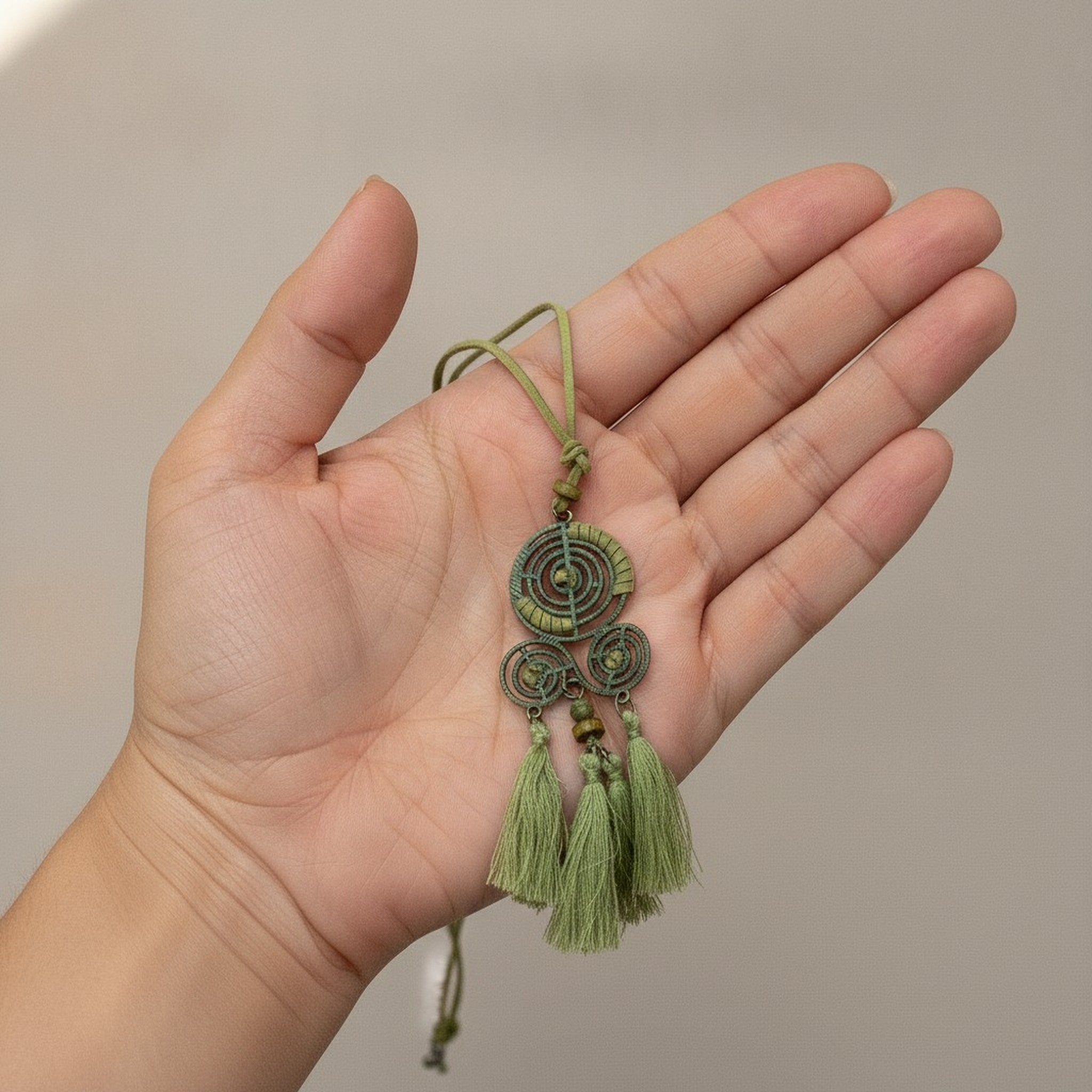 Tassel Pendant Long Necklace – jewelry (view 3)