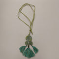 Boho Spiral Tassel Pendant Cord Necklace – jewelry (view 1)