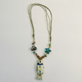 Colorful Ceramic Fish Cord Necklace – jewelry (view 1)