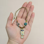Colorful Ceramic Fish Cord Necklace – jewelry (view 3)