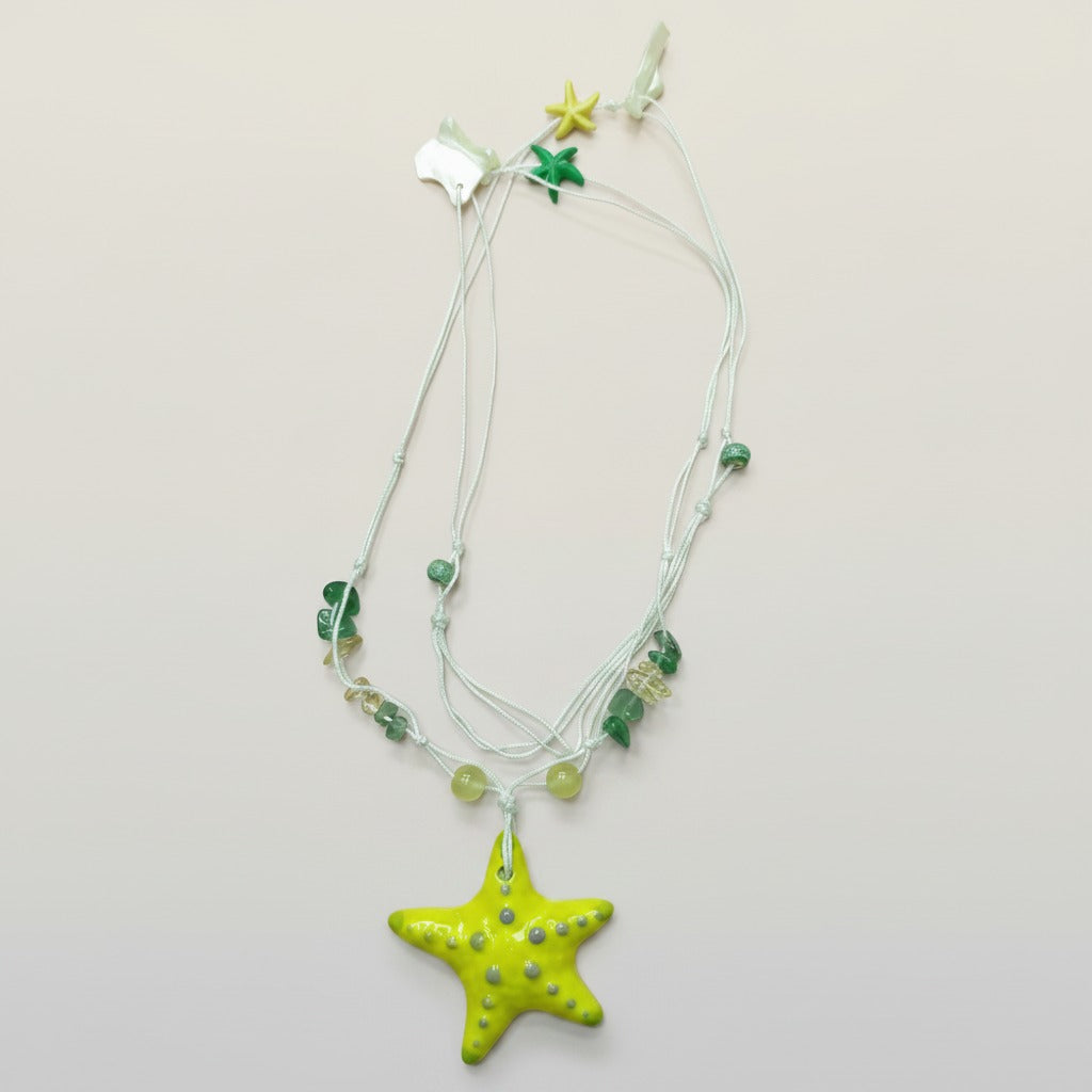 Chunky Starfish Ocean Theme Necklace – jewelry (view 1)