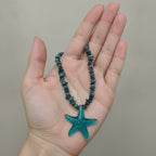 Chip Stone Starfish Pendant Necklace – jewelry (view 3)