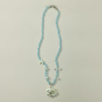 Beaded Necklace with Shell and Starfish Charms – jewelry (view 1)
