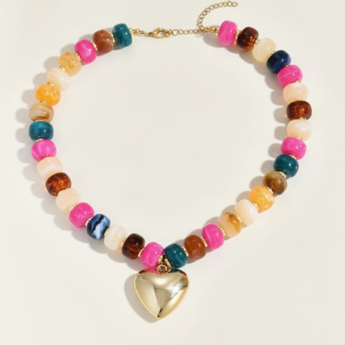 Beaded Charm Necklace – jewelry (view 1)