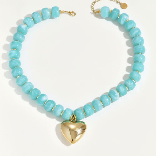 Beaded Charm Necklace – jewelry (view 2)