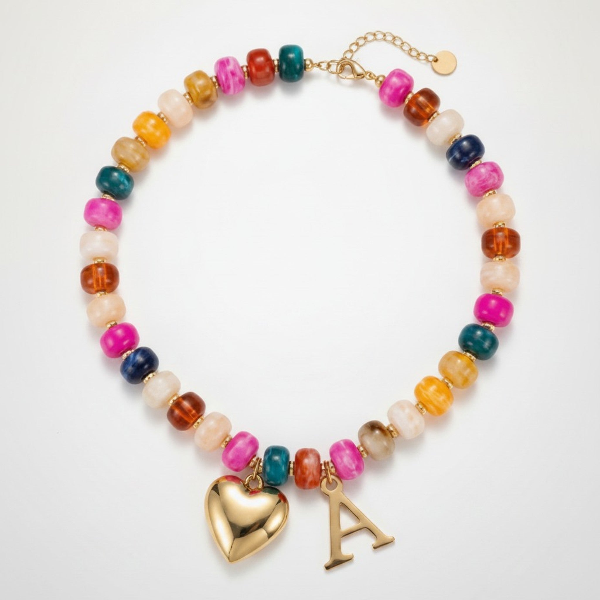 Beaded Charm Necklace – jewelry (view 4)