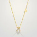Dainty Initial Letter Pendant Necklace Heart Charm – jewelry (view 1)