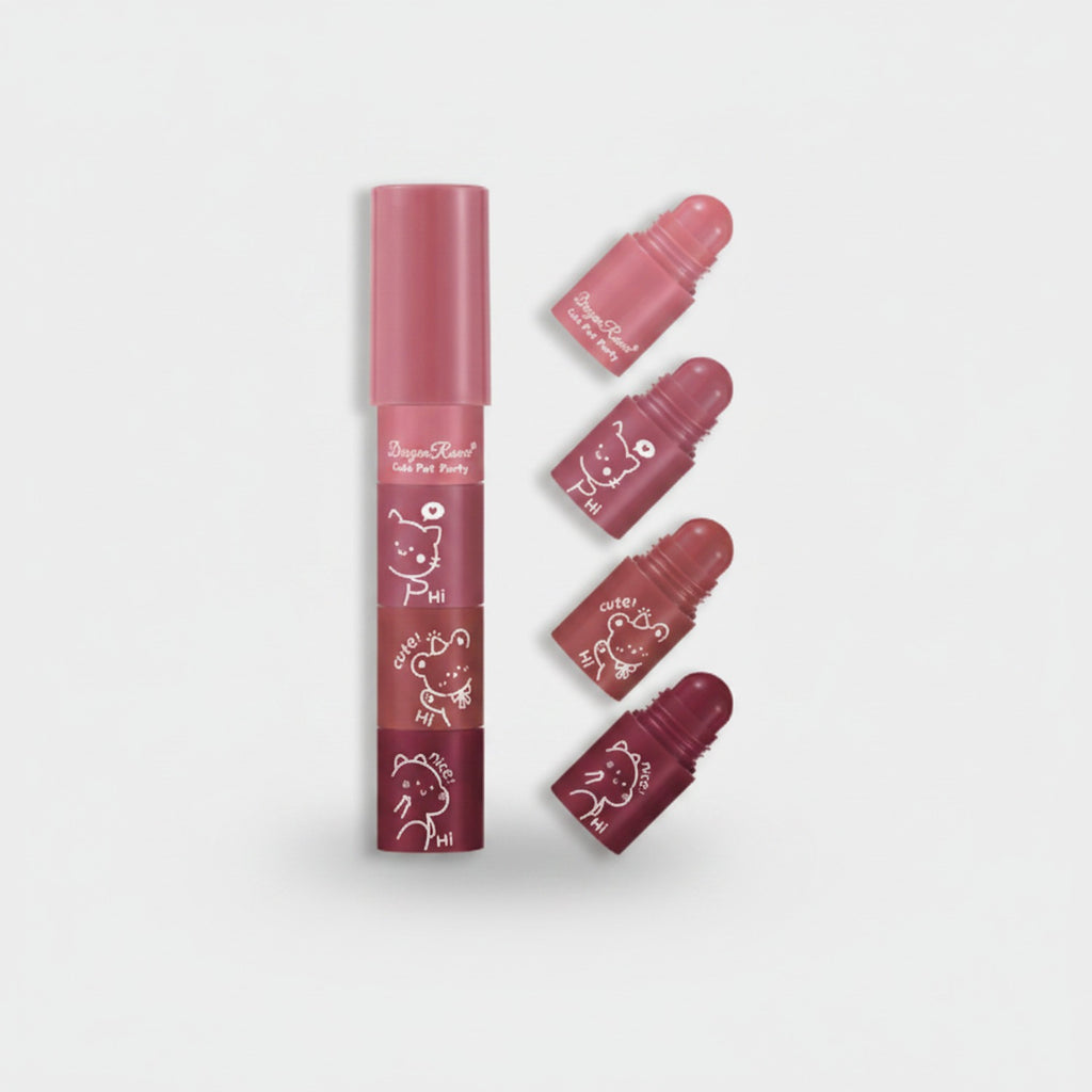 Cute Character Roller Lip Tint Set
