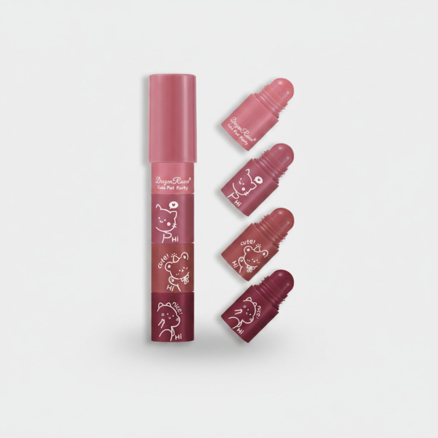 Cute Character Roller Lip Tint Set