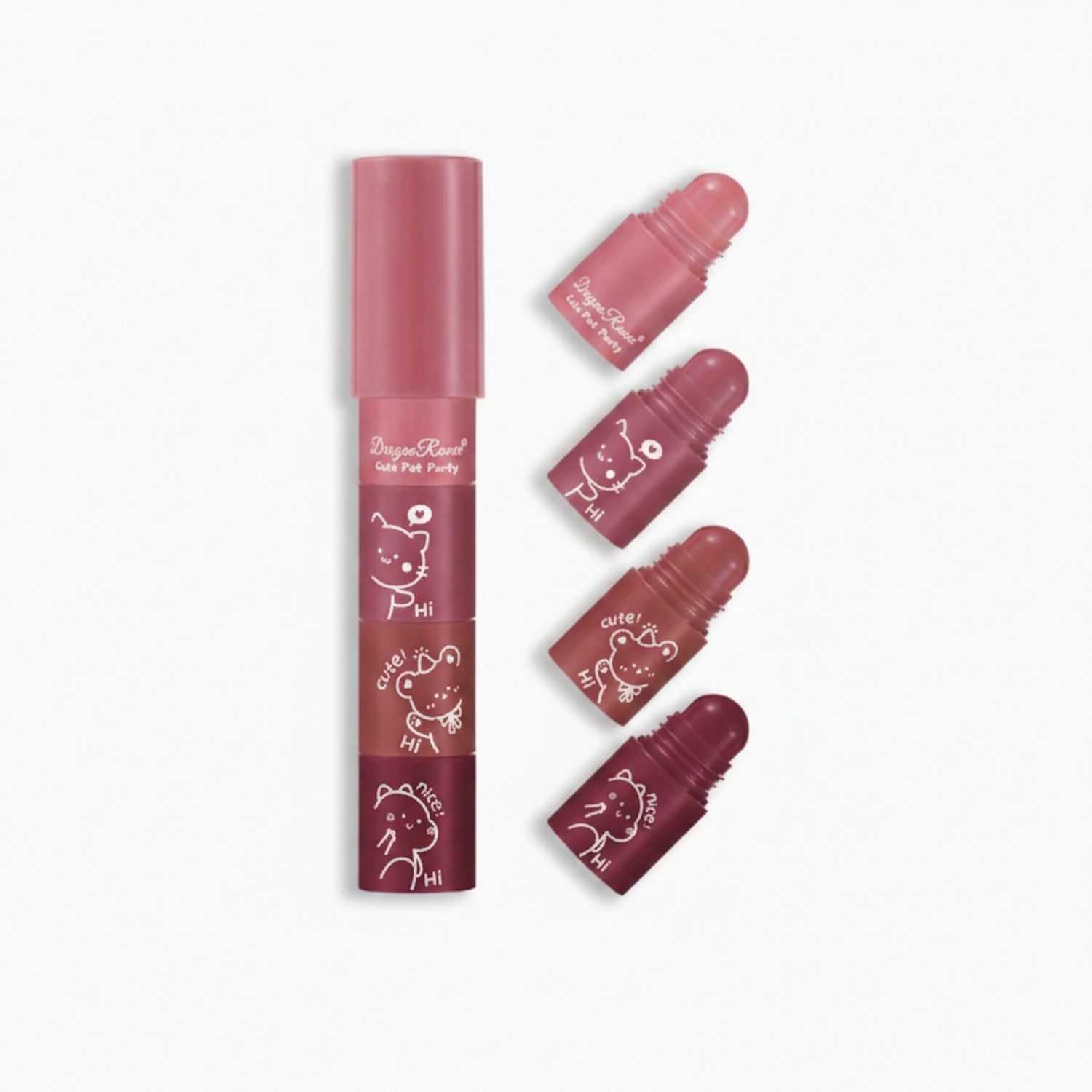 Cute Character Roller Lip Tint Set