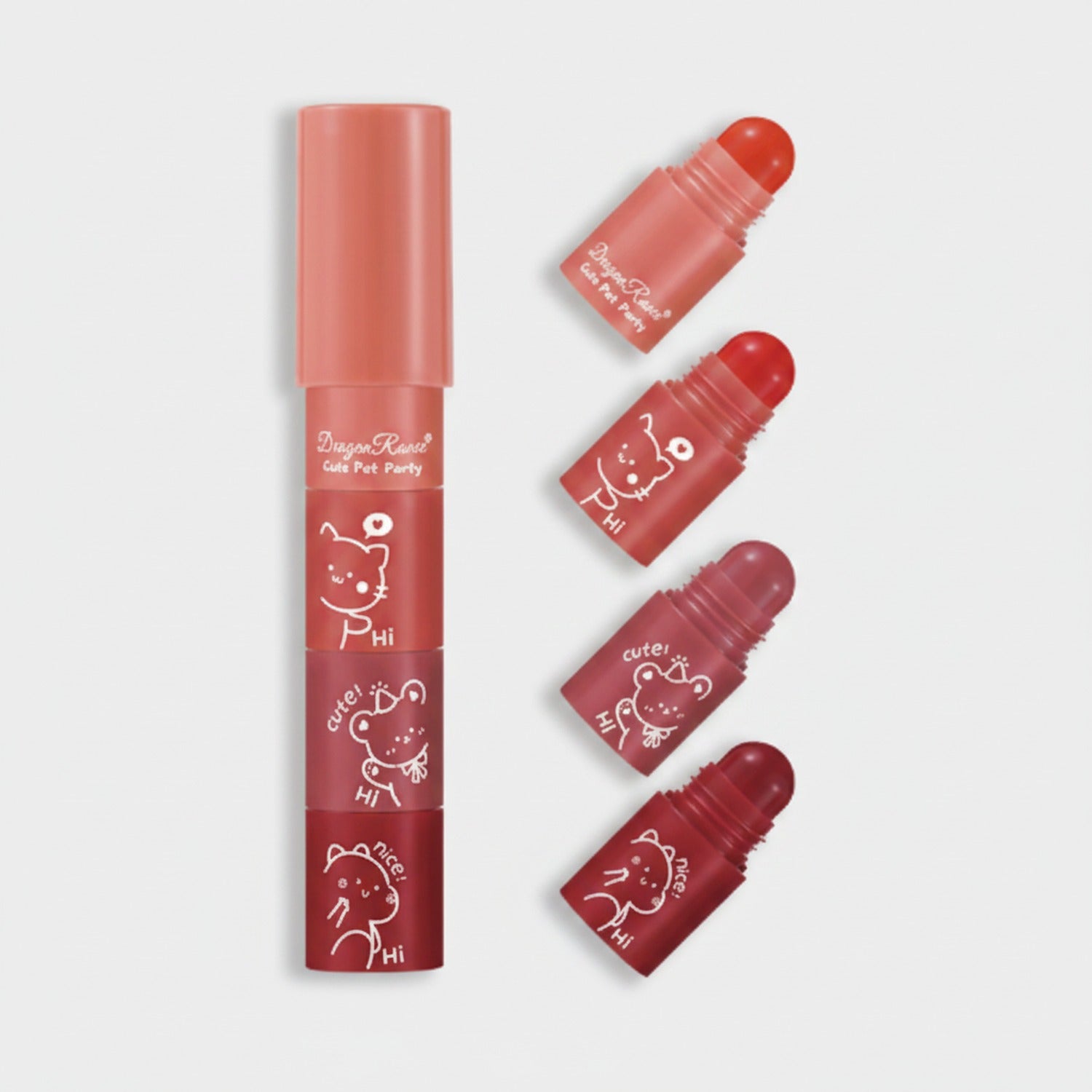 Dragon Kawei Cute Pet Party Lip Tint Roller