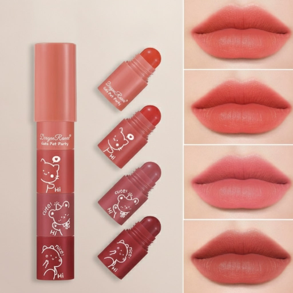 Dragon Kawei Cute Pet Party Lip Tint Roller – Korean beauty tool (view 1)