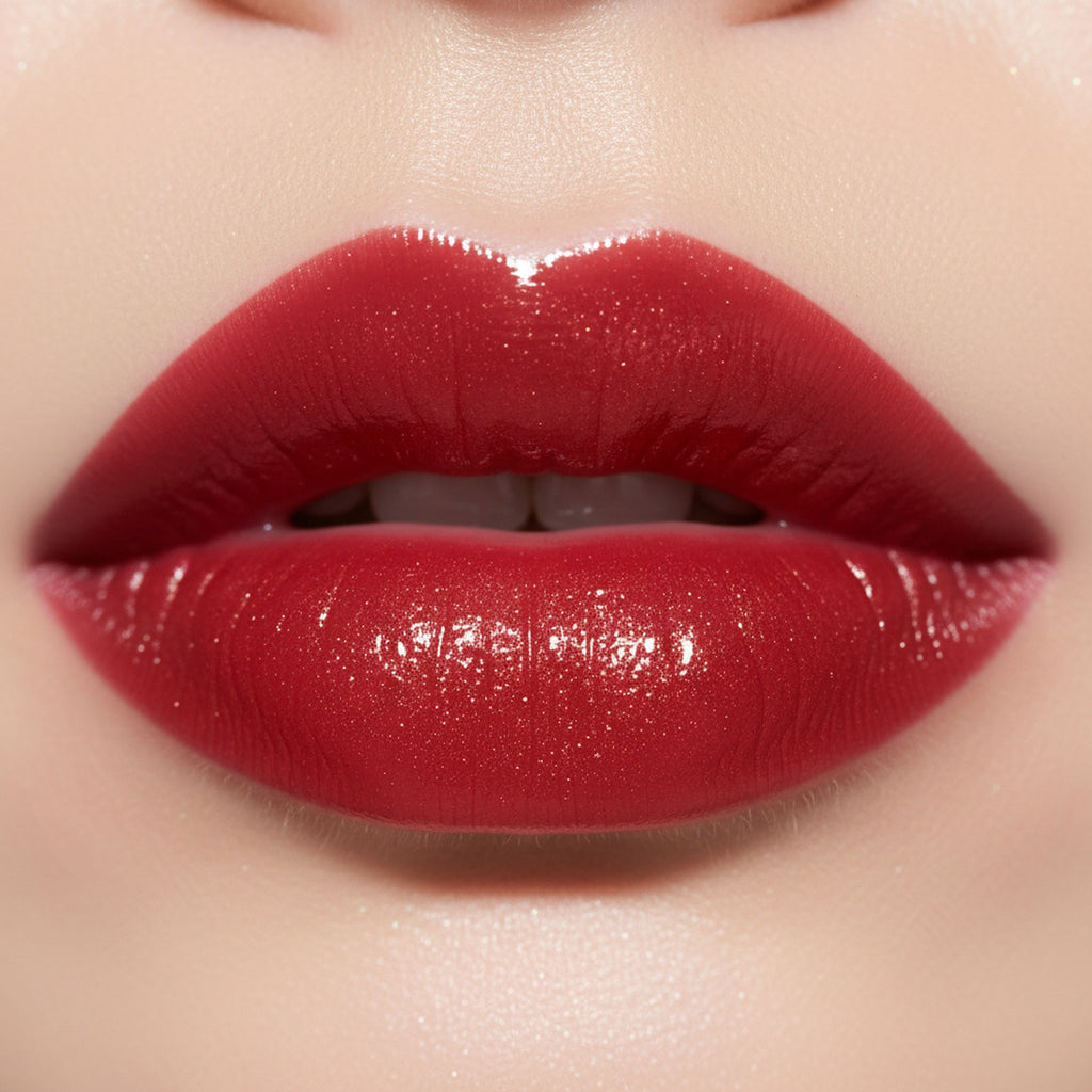 Red Lipstick Set With Bow Charm