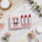 Red Lipstick Set With Bow Charm – Korean beauty tool (view 3)
