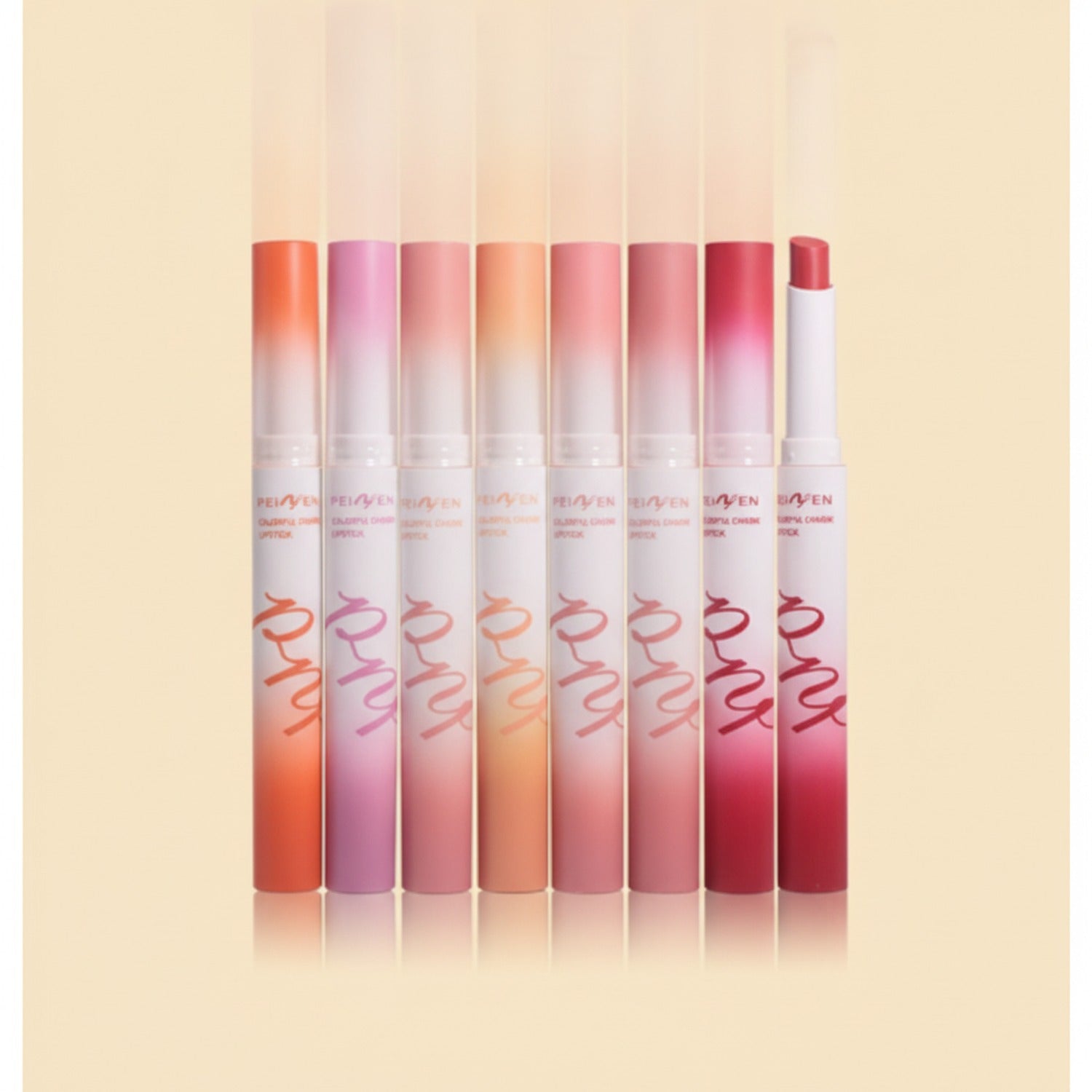 Colorful Gradient Lipstick Set - 6 Piece Collection