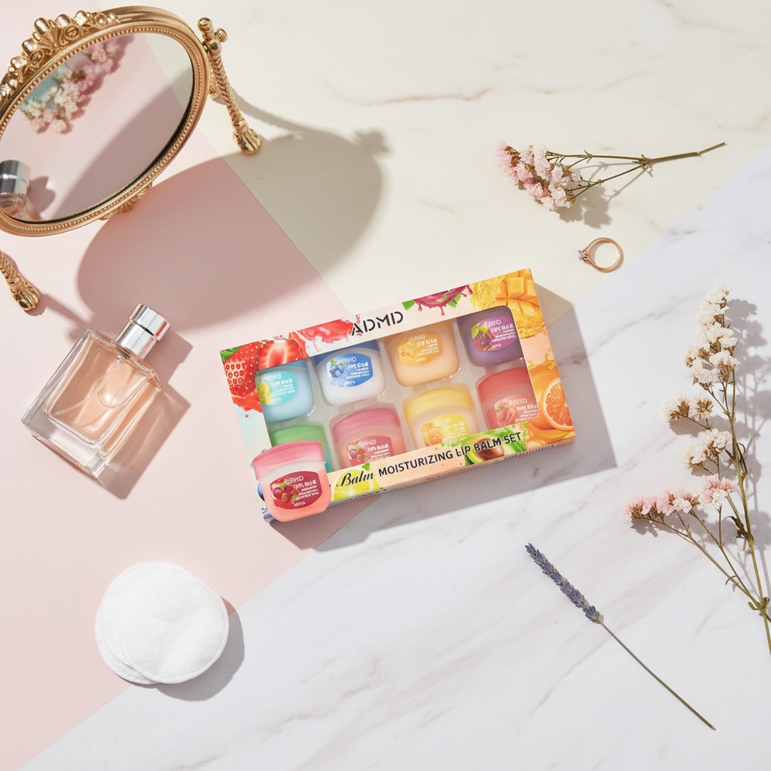 Fruit Flavored Moisturizing Lip Balm Set