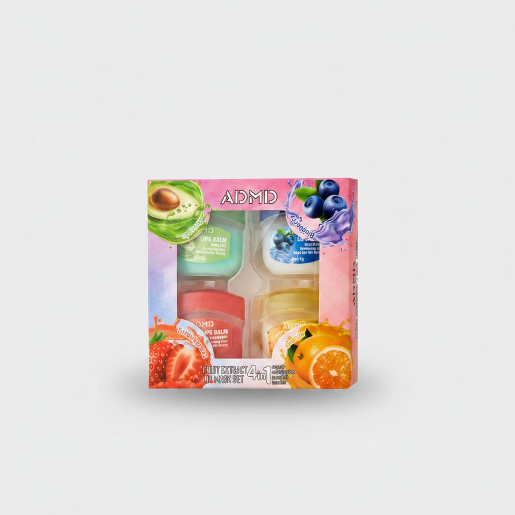 Fruit Extract Lip Balm Set Four Pack