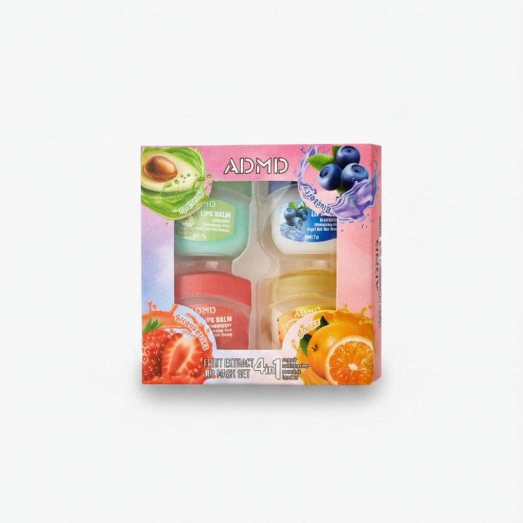 Fruit Extract Lip Balm Set Four Pack – Korean beauty tool (view 1)