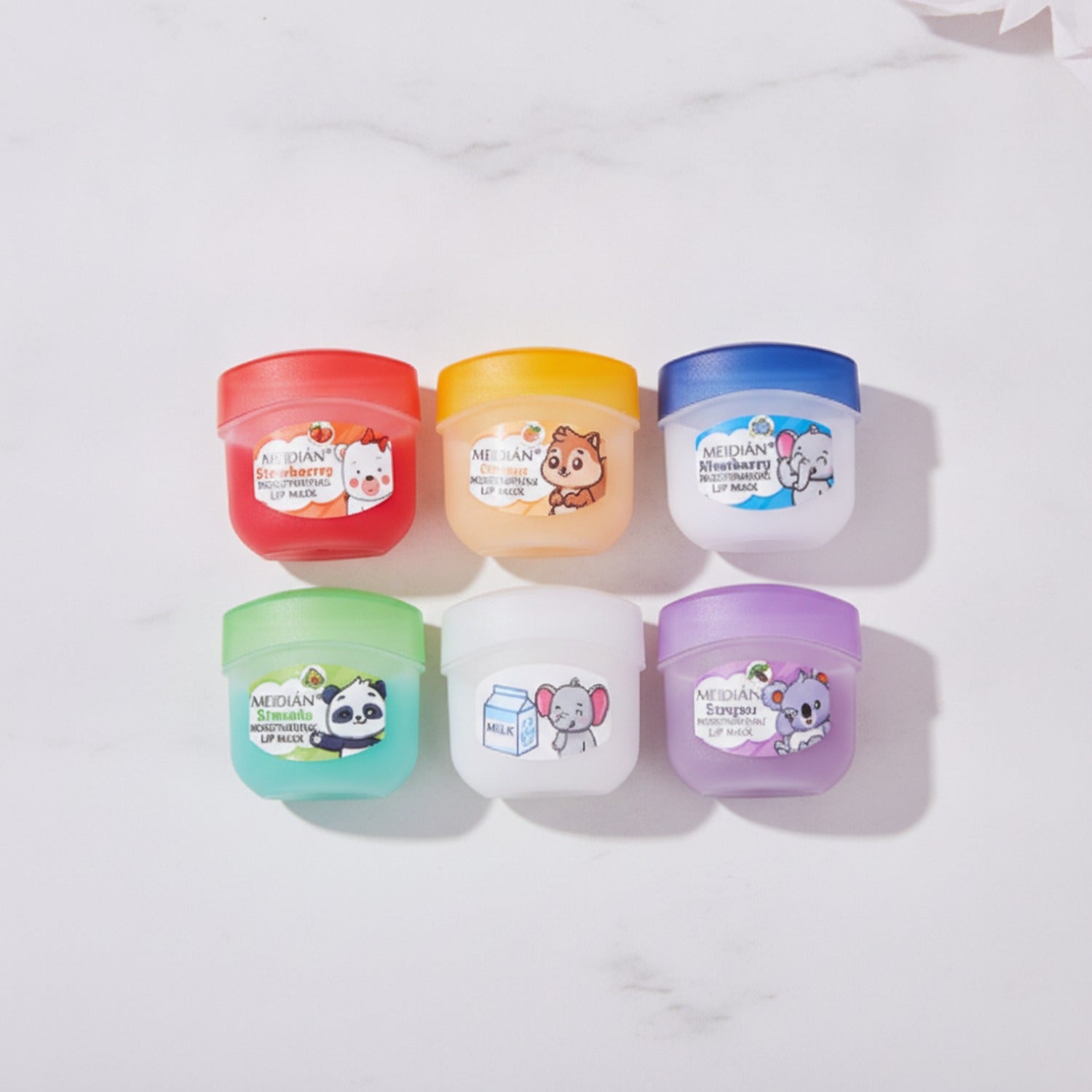 Colorful Slime Set With Animal Character Containers