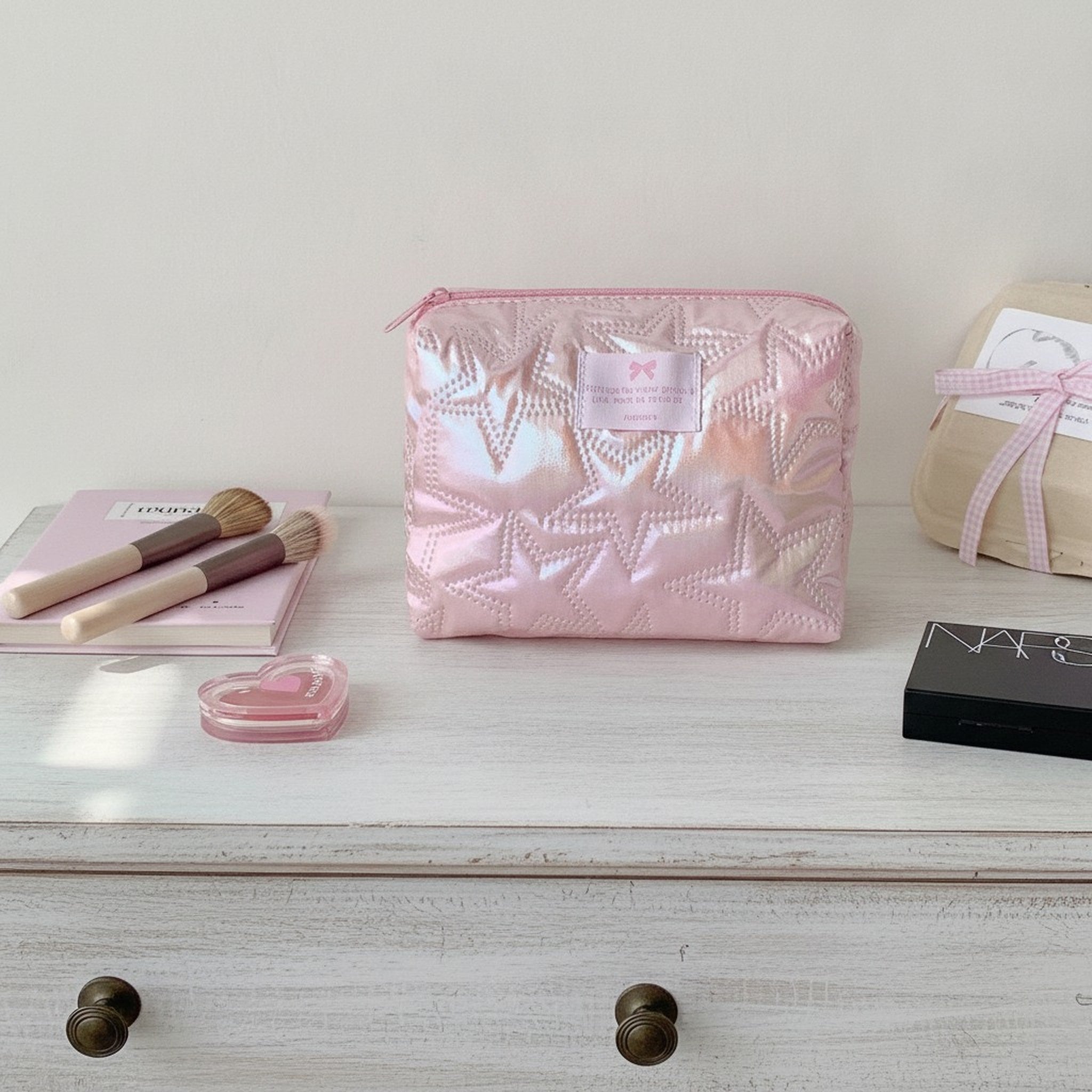 Iridescent Star Quilted Storage Pouch – bags & wallets (view 2)