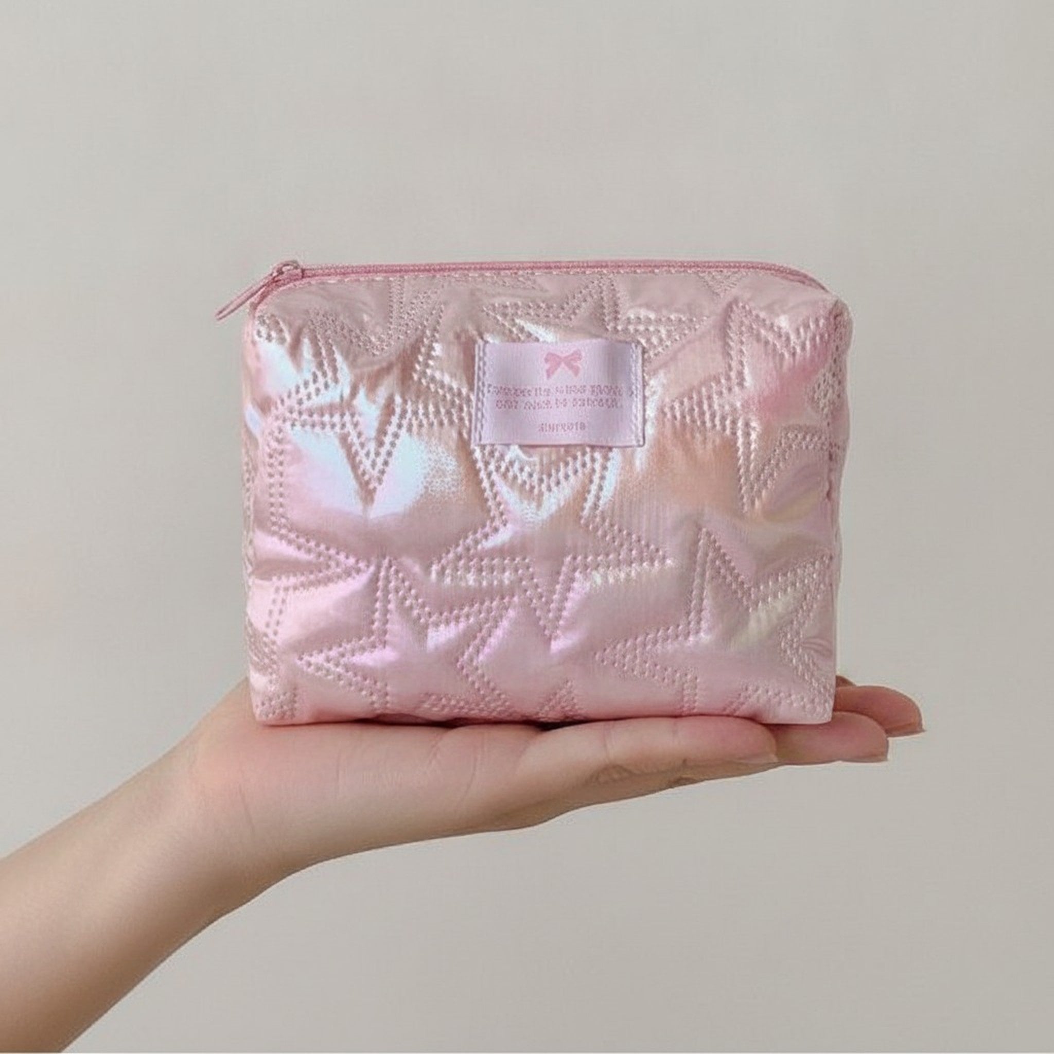Iridescent Star Quilted Storage Pouch – bags & wallets (view 3)