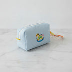 Rocking Horse Cosmetic Bag With Charm - Blue – bags & wallets (view 3)