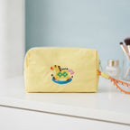 Rocking Horse Cosmetic Bag With Charm - Yellow