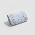 Canvas Cosmetic Bag With Ribbon Tie - Sea Salt Blue