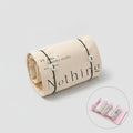 Canvas Cosmetic Bag With Ribbon Tie - Cream White – bags & wallets (view 1)