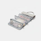 Hanging Cosmetic Organizer Bag Compartments - Gray – bags & wallets (view 1)