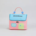 Cute Pink Toiletry Bag With Blue Beaded Handles – bags & wallets (view 1)
