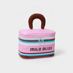 Layered Cosmetic Case With Handle - Pink – bags & wallets (view 1)