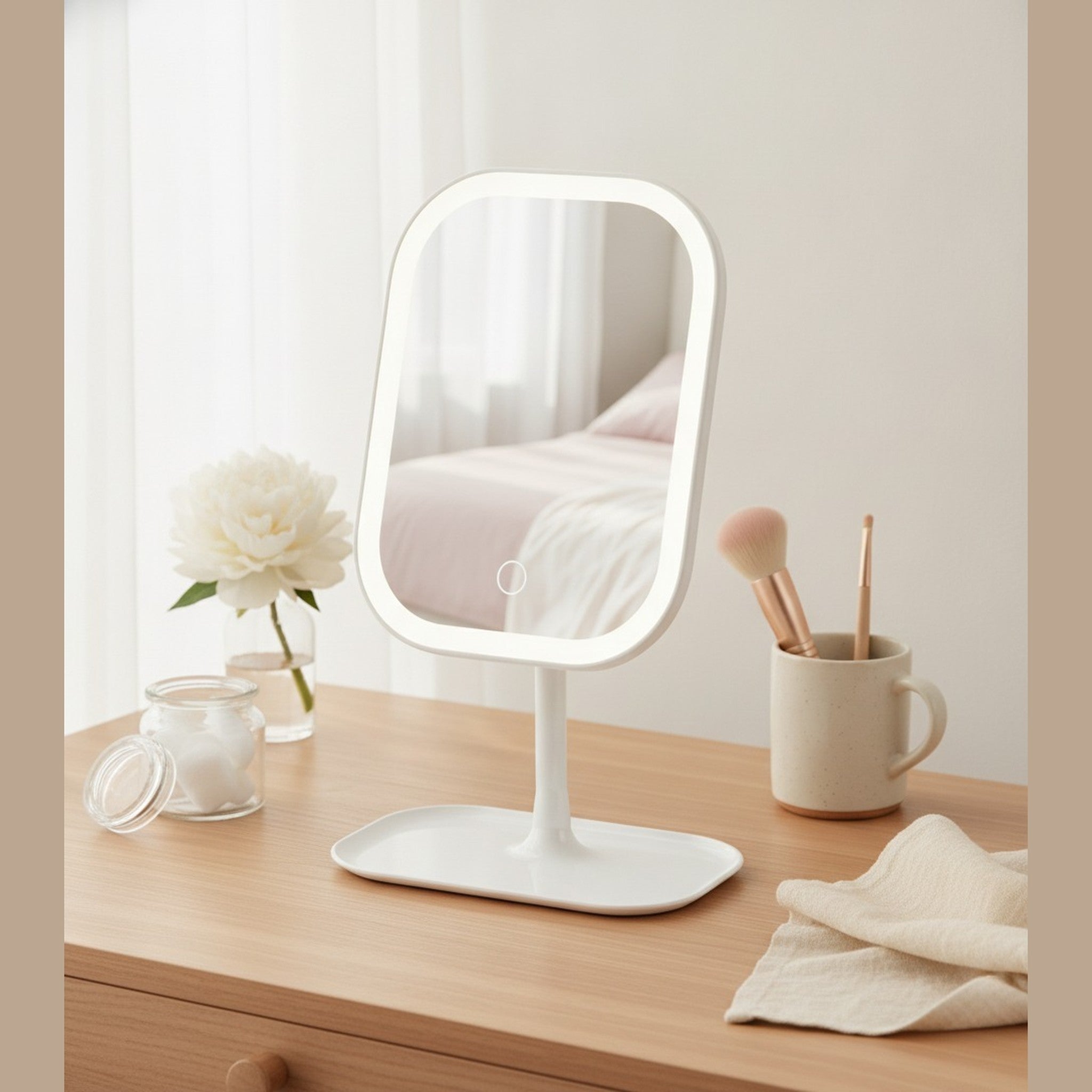 Smart Touch LED Makeup Mirror – Korean beauty tool (view 9)