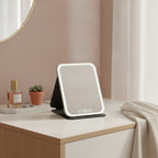 Rechargeable Foldable LED Three-Color Makeup Mirror – Korean beauty tool (view 3)