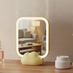 Cute Yellow Cloud LED Portable Vanity Mirror