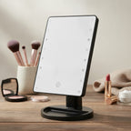 Small LED Desktop Makeup Mirror – Korean beauty tool (view 2)