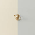 Chic Twisted Shell Sculptural Ring – jewelry (view 1)