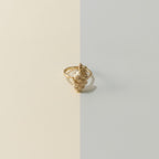 Chic Twisted Shell Sculptural Ring – jewelry (view 1)
