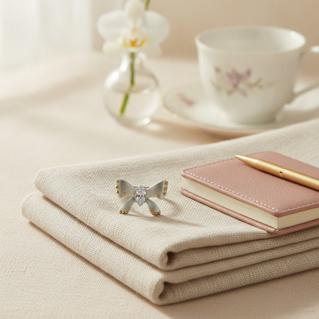 Dainty Bow Knot Ring – jewelry (view 2)