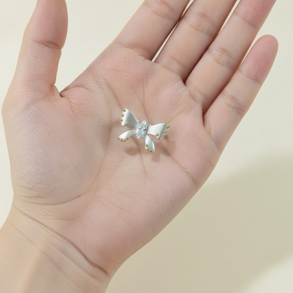 Dainty Bow Knot Ring – jewelry (view 3)
