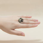 Abstract Enamel Statement Ring – jewelry (view 3)